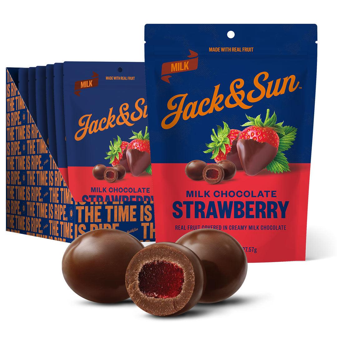 Milk Chocolate covered Fruit Snacks (6 Pack)